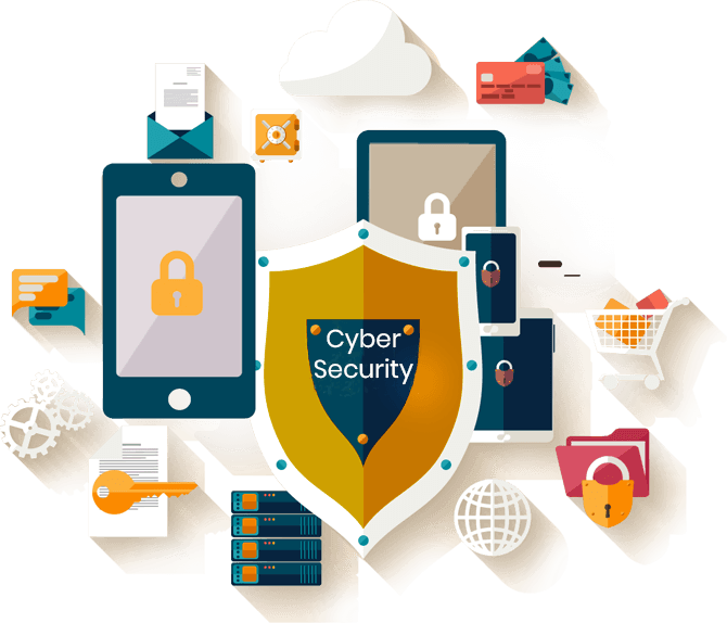 Cyber Security Concept Illustration PNG