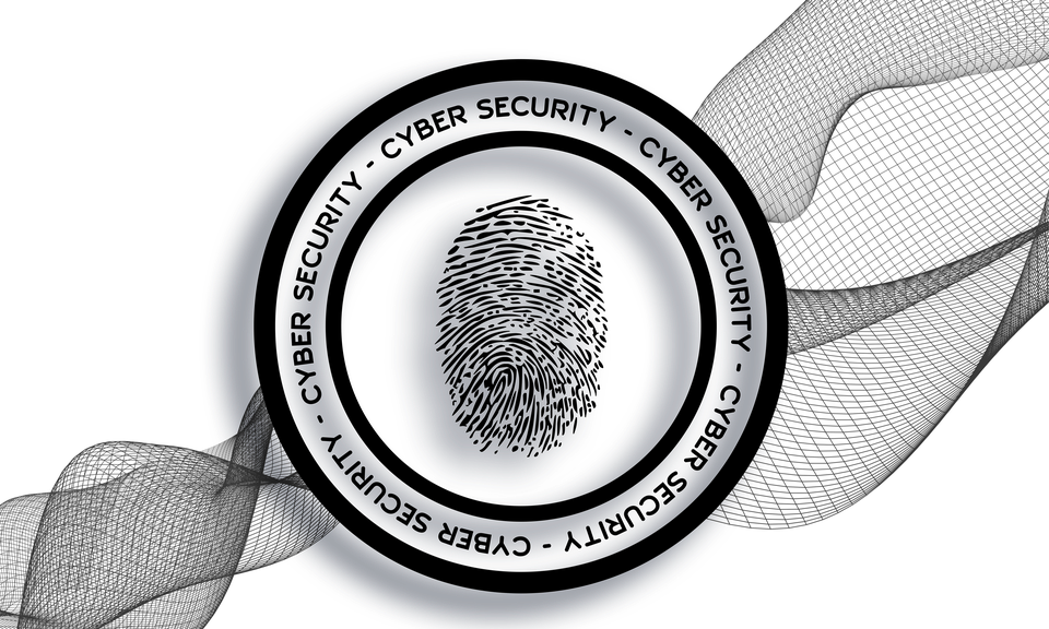 Cyber Security Fingerprint Encryption PNG