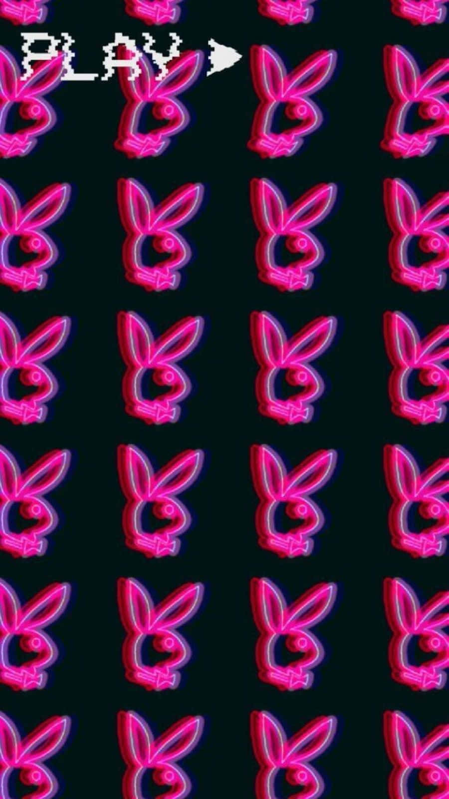 Cyber_ Y2 K_ Bunny_ Pattern Wallpaper
