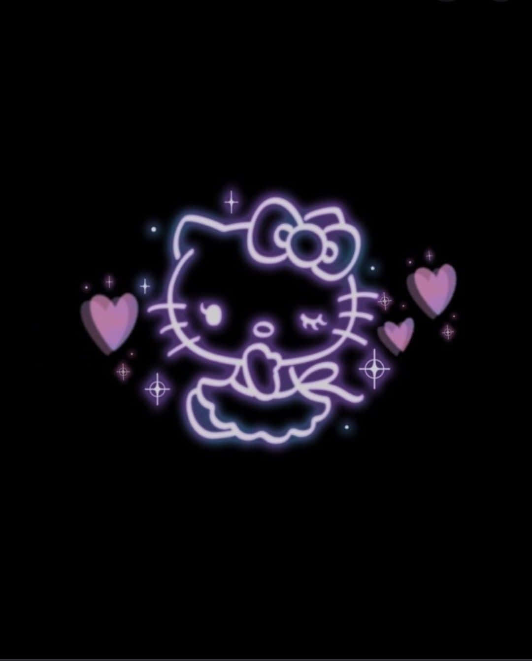 Cyber Y2 K Neon Kitty Profile Wallpaper