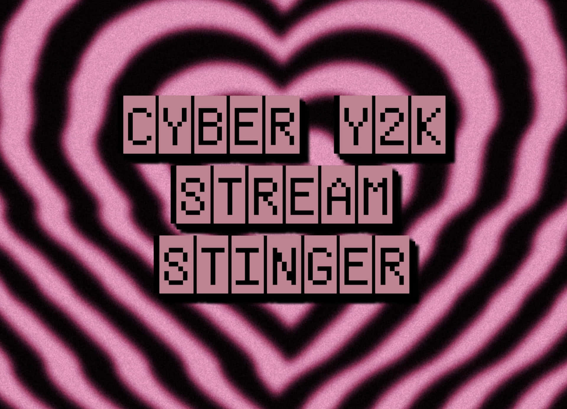 Cyber Y2 K Stream Stinger Graphic Wallpaper