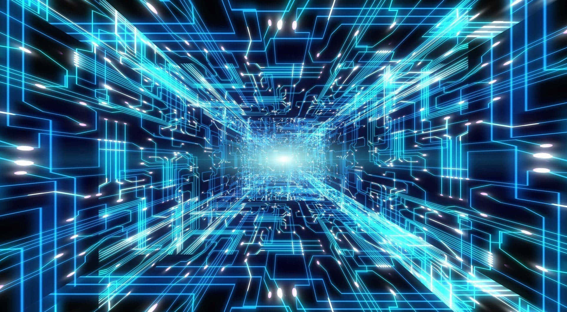 Cybernetic_ Data_ Tunnel_ Vision Wallpaper