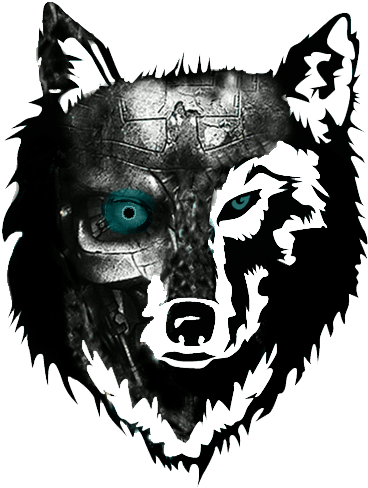 Cybernetic Wolf Logo PNG