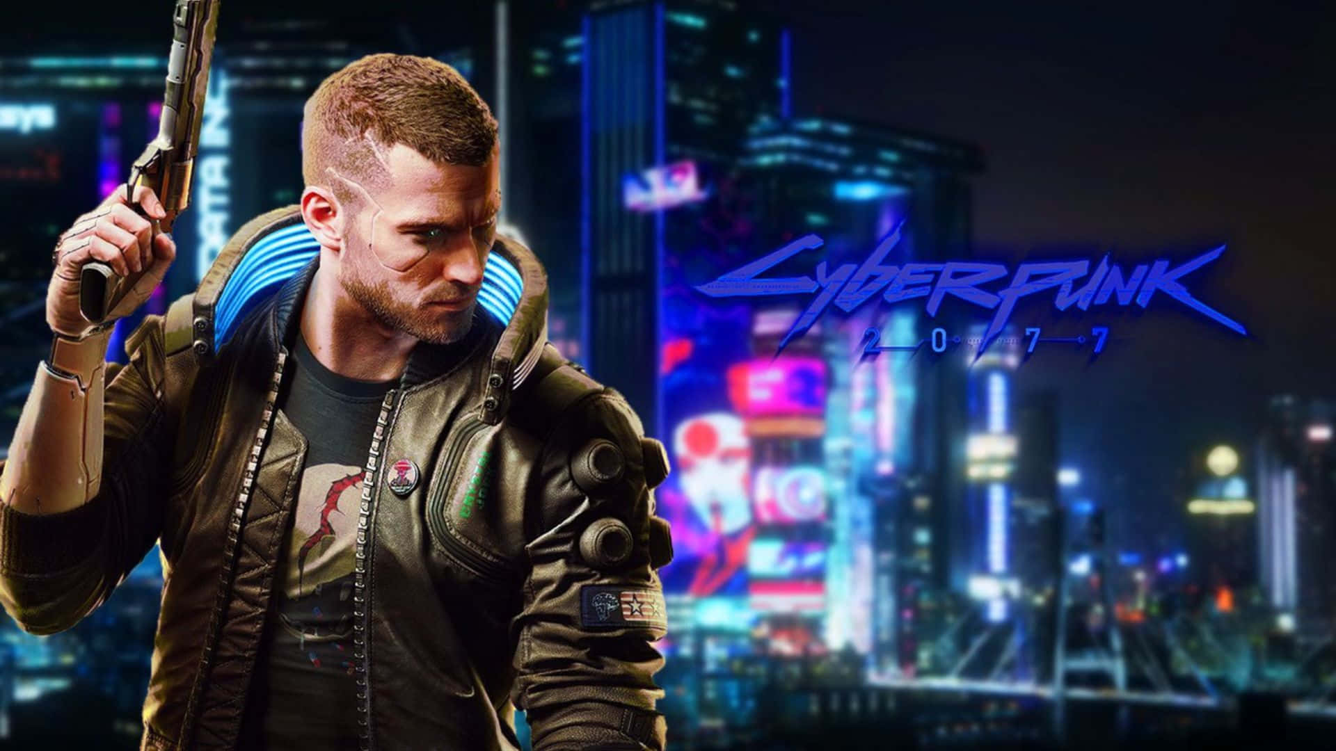 Elvibrante Mundo De Los Personajes De Cyberpunk 2077 Fondo de pantalla