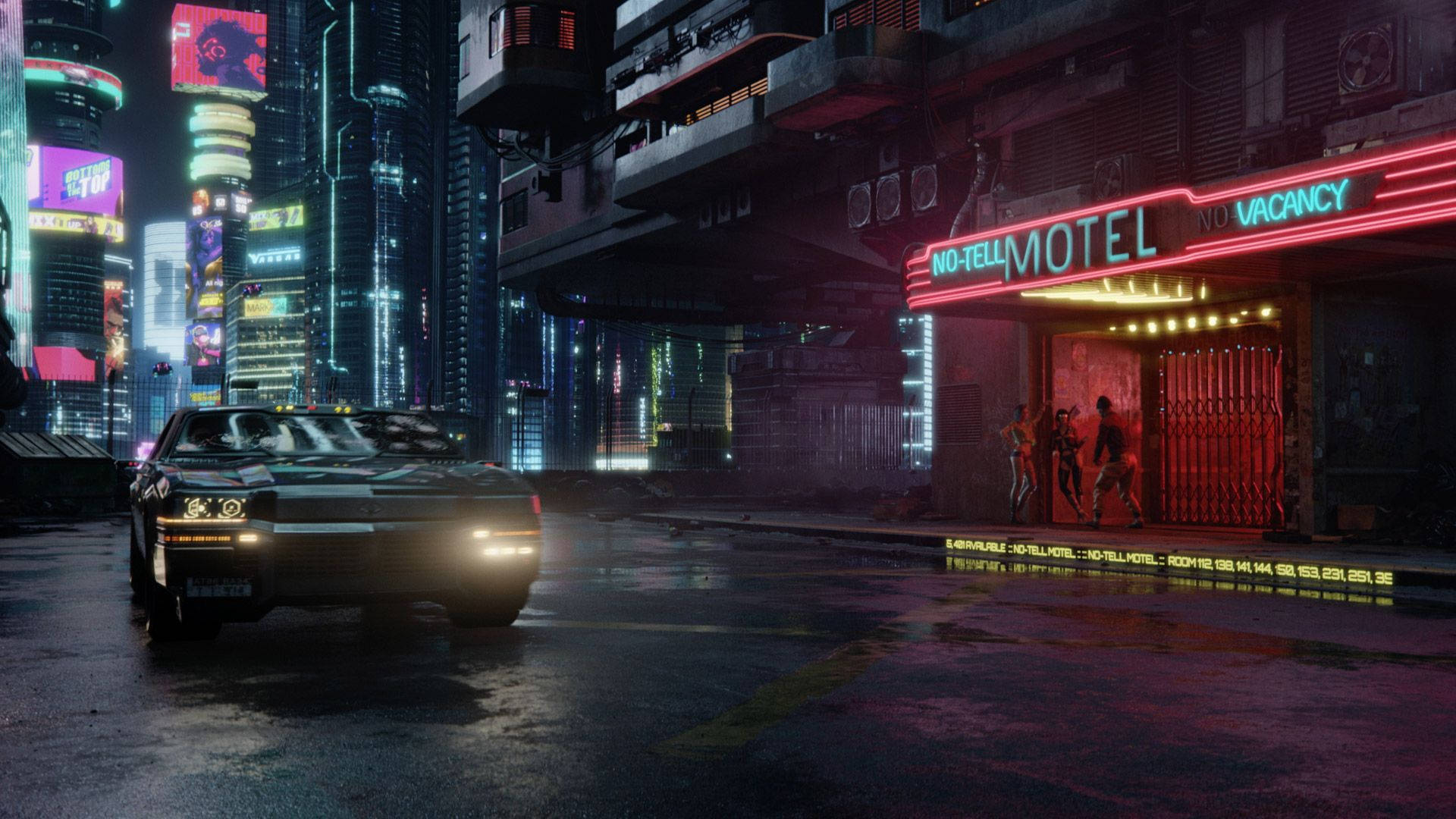 Explore Nightlife in the Futuristic City Of Cyberpunk 2077 Wallpaper