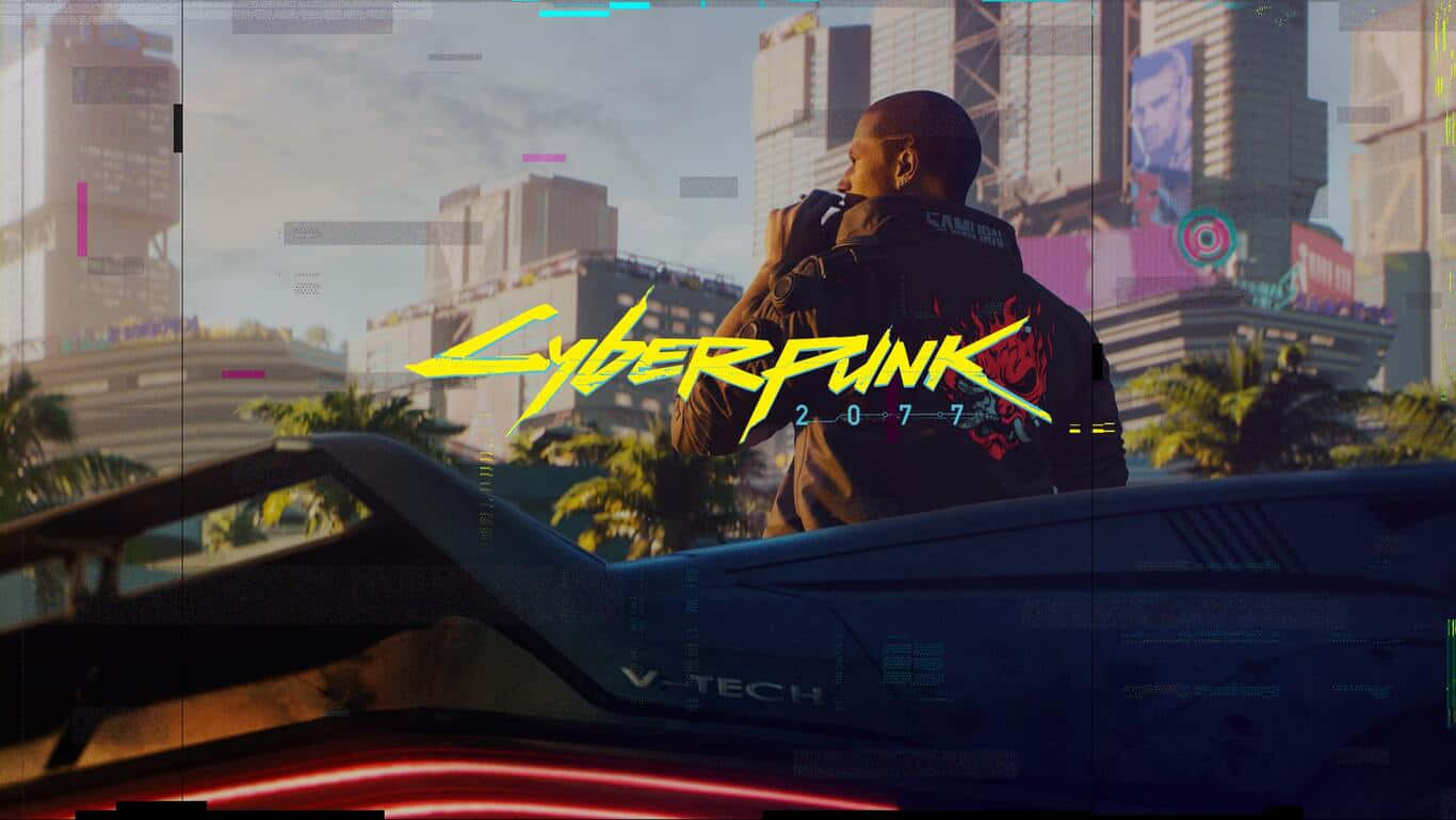 Immerse yourself in the futuristic world of Cyberpunk 2077 Wallpaper