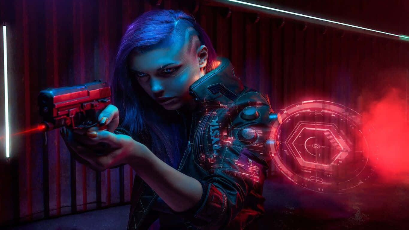 Cyberpunk 2077 Hd Gun V Wallpaper