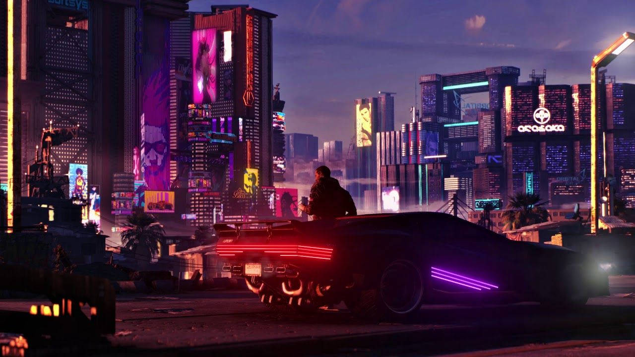 Experience the ultimate thrill ride in Cyberpunk 2077's Quadra Car Wallpaper