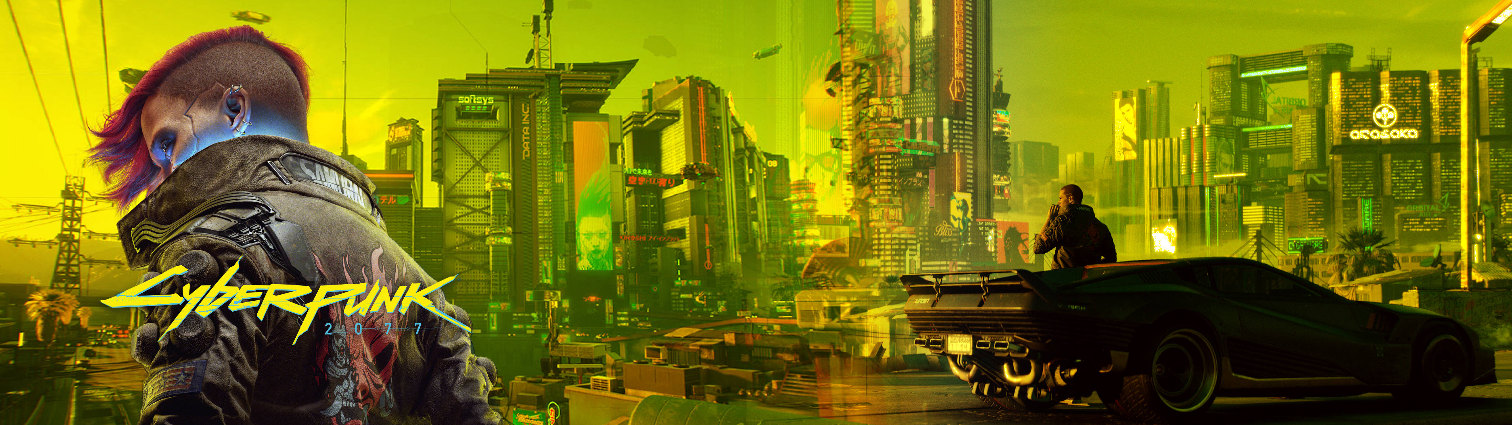 Cyberpunk 2077's Megacity 5120x1440 Gaming Wallpaper