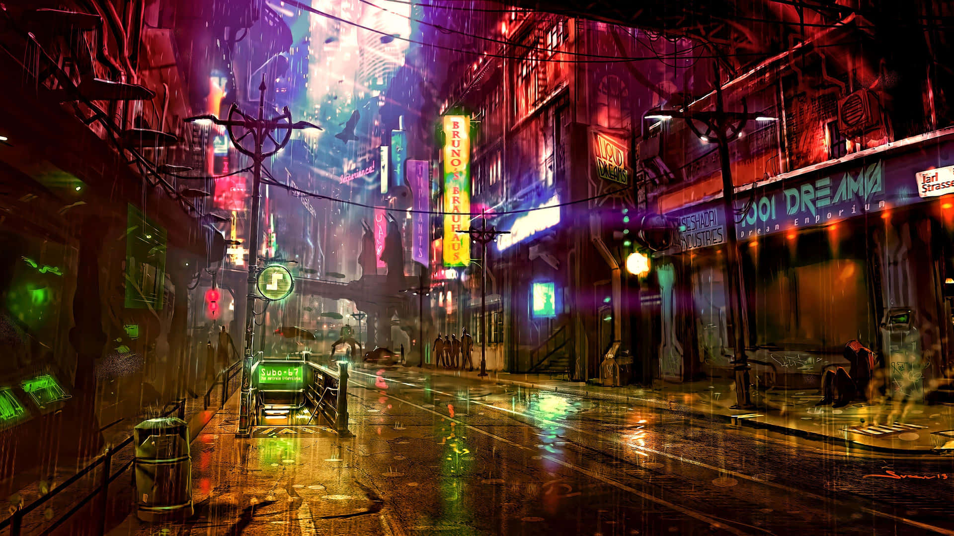 Cyberpunk phone, aesthetic dystopian HD phone wallpaper