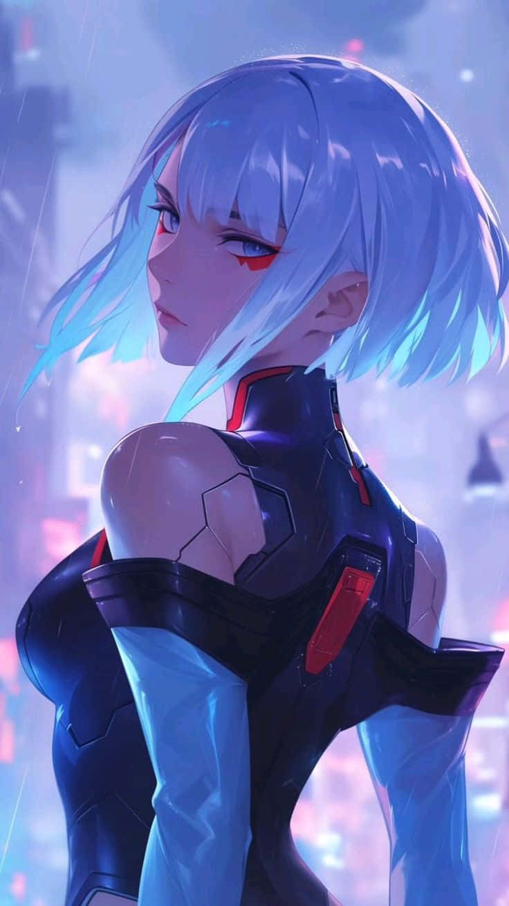 Cyberpunk_ Anime_ Character_ Portrait Wallpaper