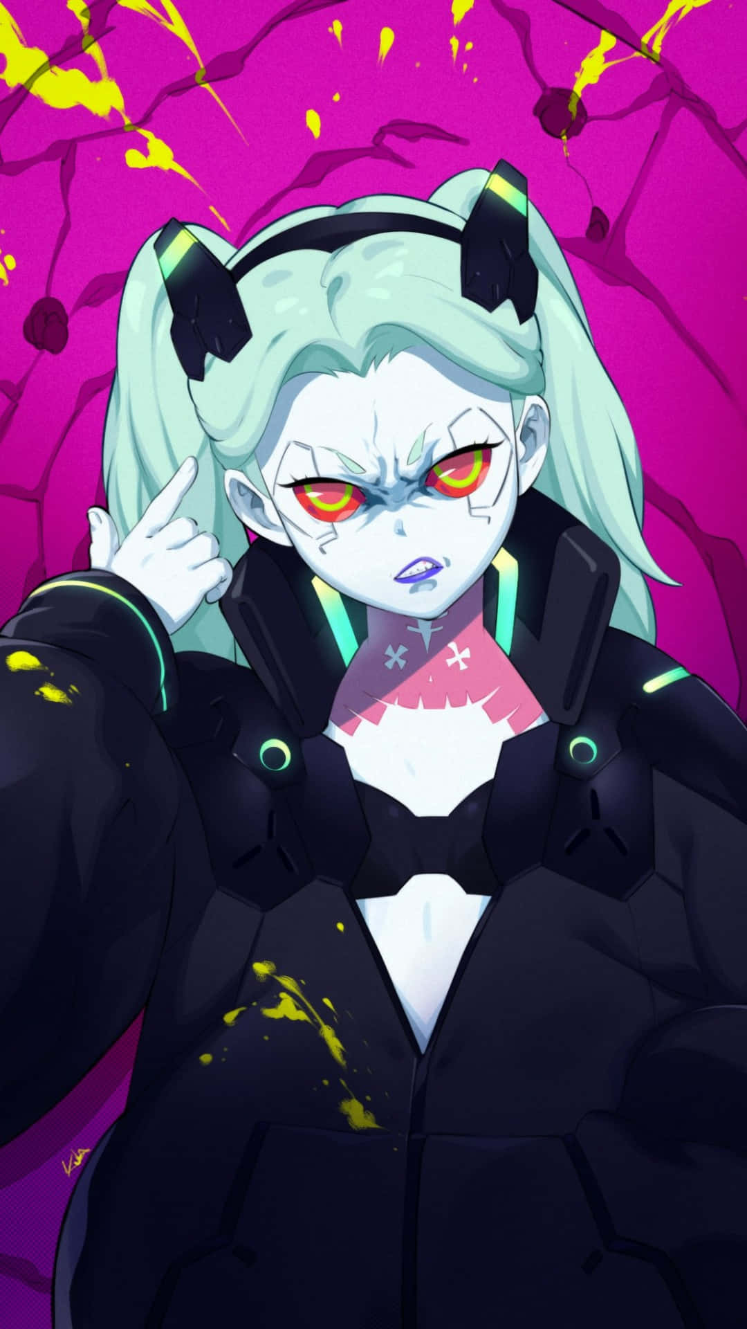 Cyberpunk Anime Character Rebecca Wallpaper