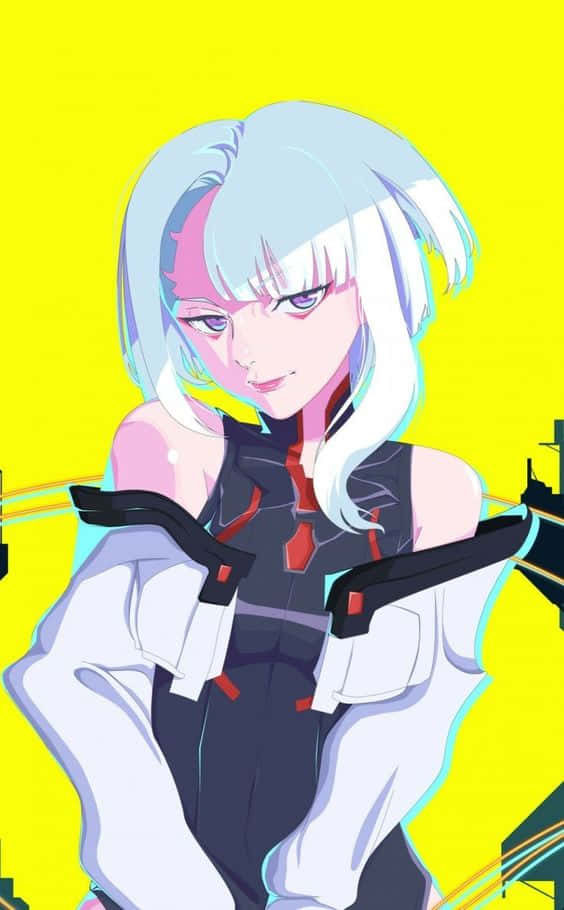 Cyberpunk_ Anime_ Style_ Character Wallpaper