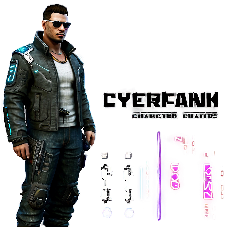 Cyberpunk Characters Png Dqf PNG