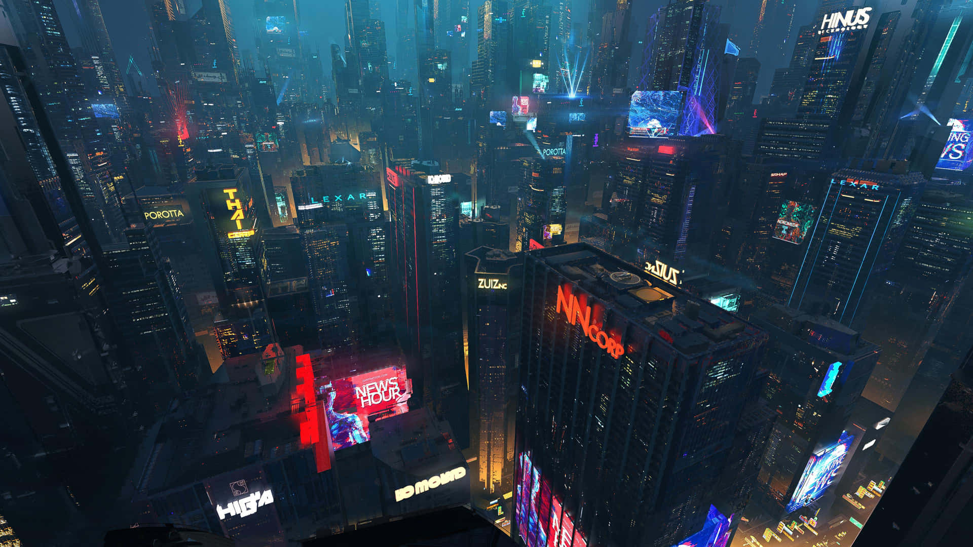 Willkommenin Der Night City Im Cyberpunk
