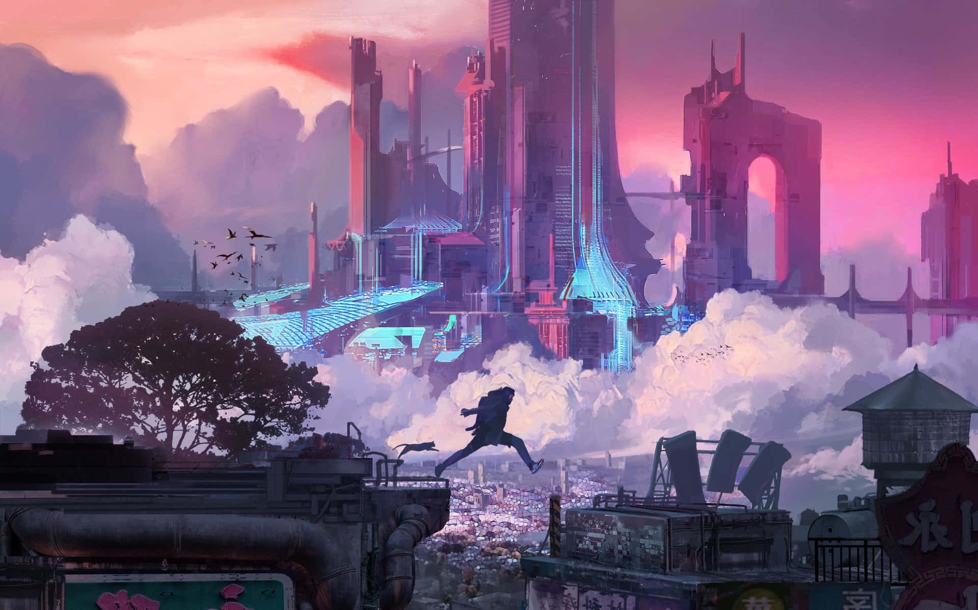 Explore the unknown as you wander through the high tech wonders of Cyberpunk City.