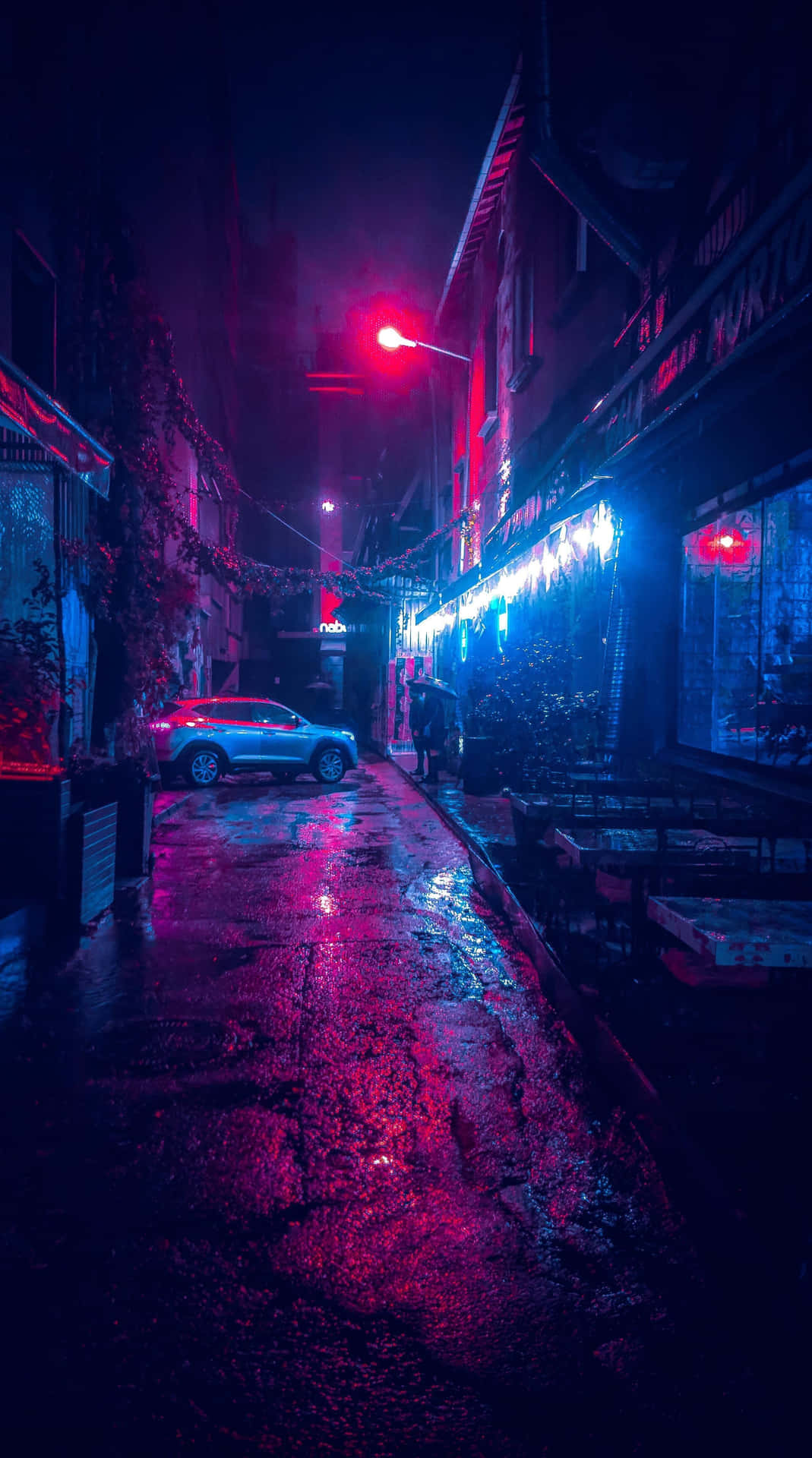 "Explore the neon-lit cyberpunk cityscape!"