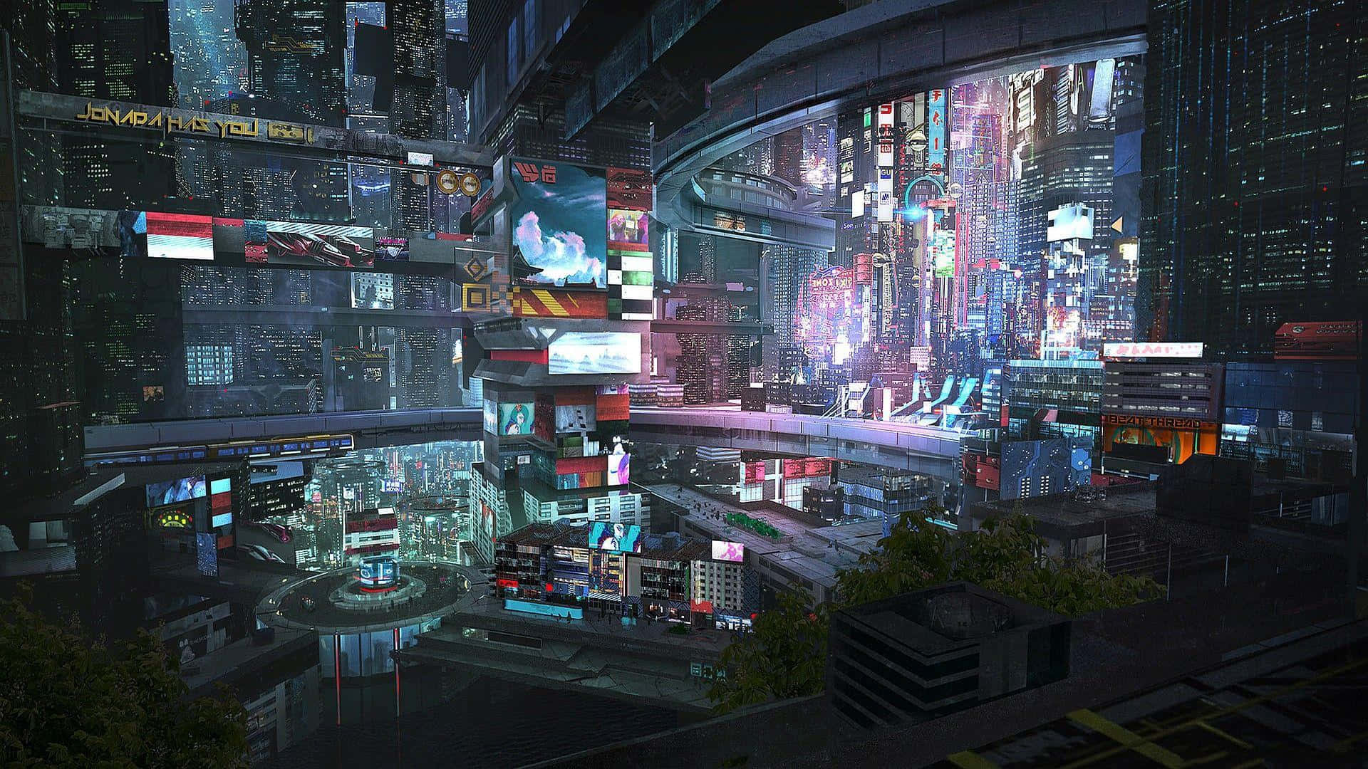 Velkommentil Cyberpunk-byen.