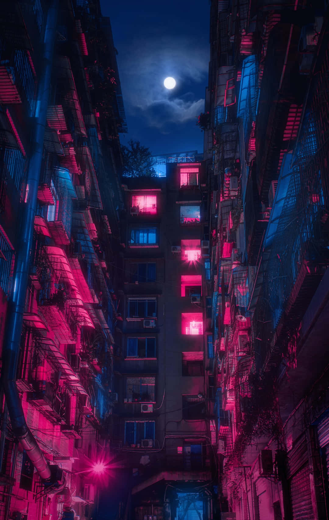 Willkommenin Der Zukunft Von Cyberpunk City