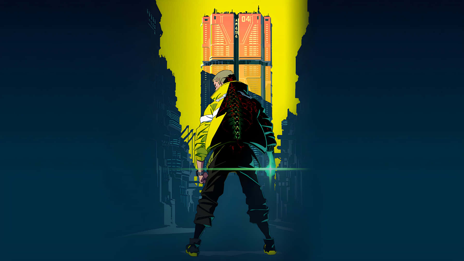 Cyberpunk Edgerunner Silhouette Wallpaper