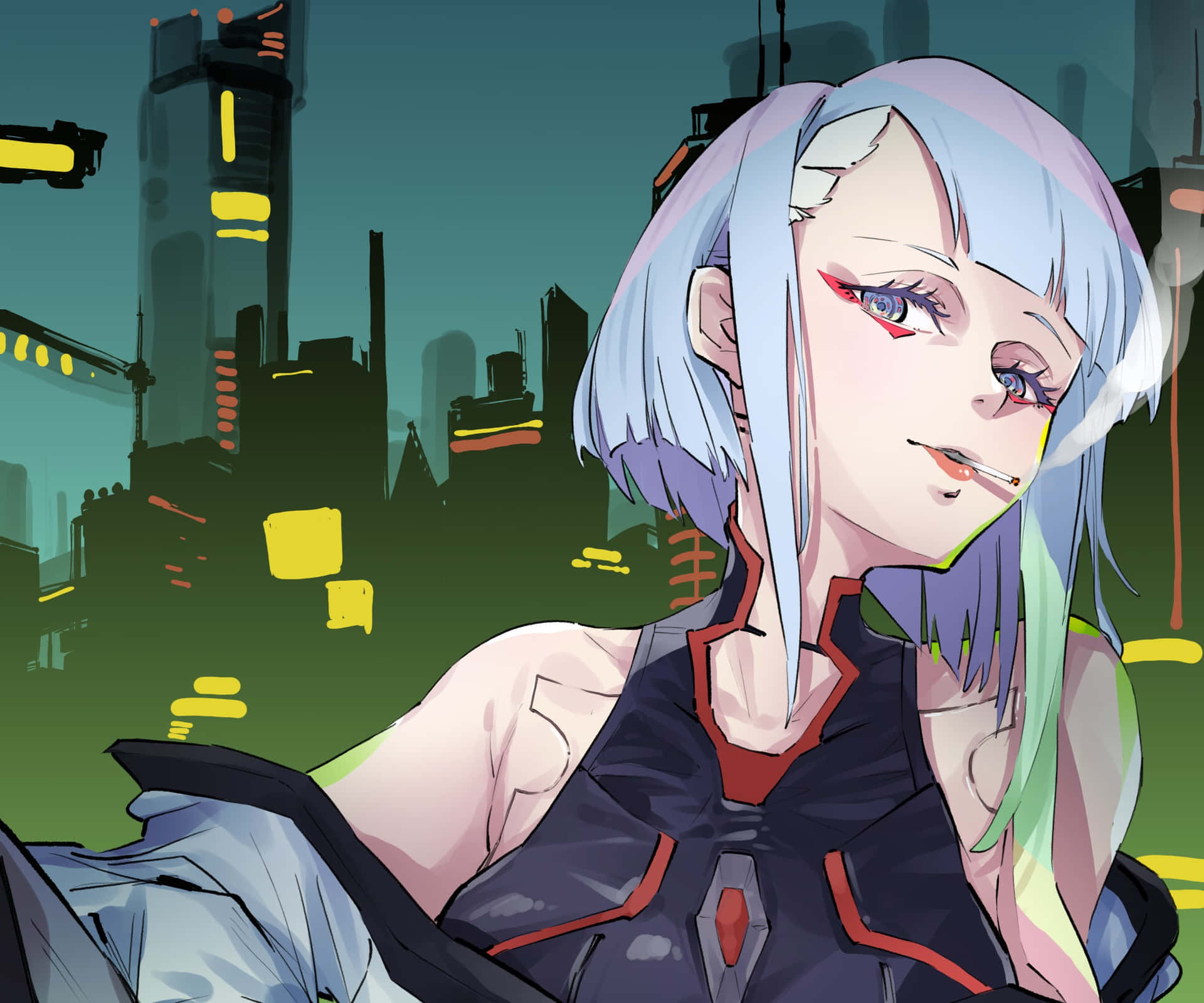 Cyberpunk Edgerunners Anime Character Wallpaper