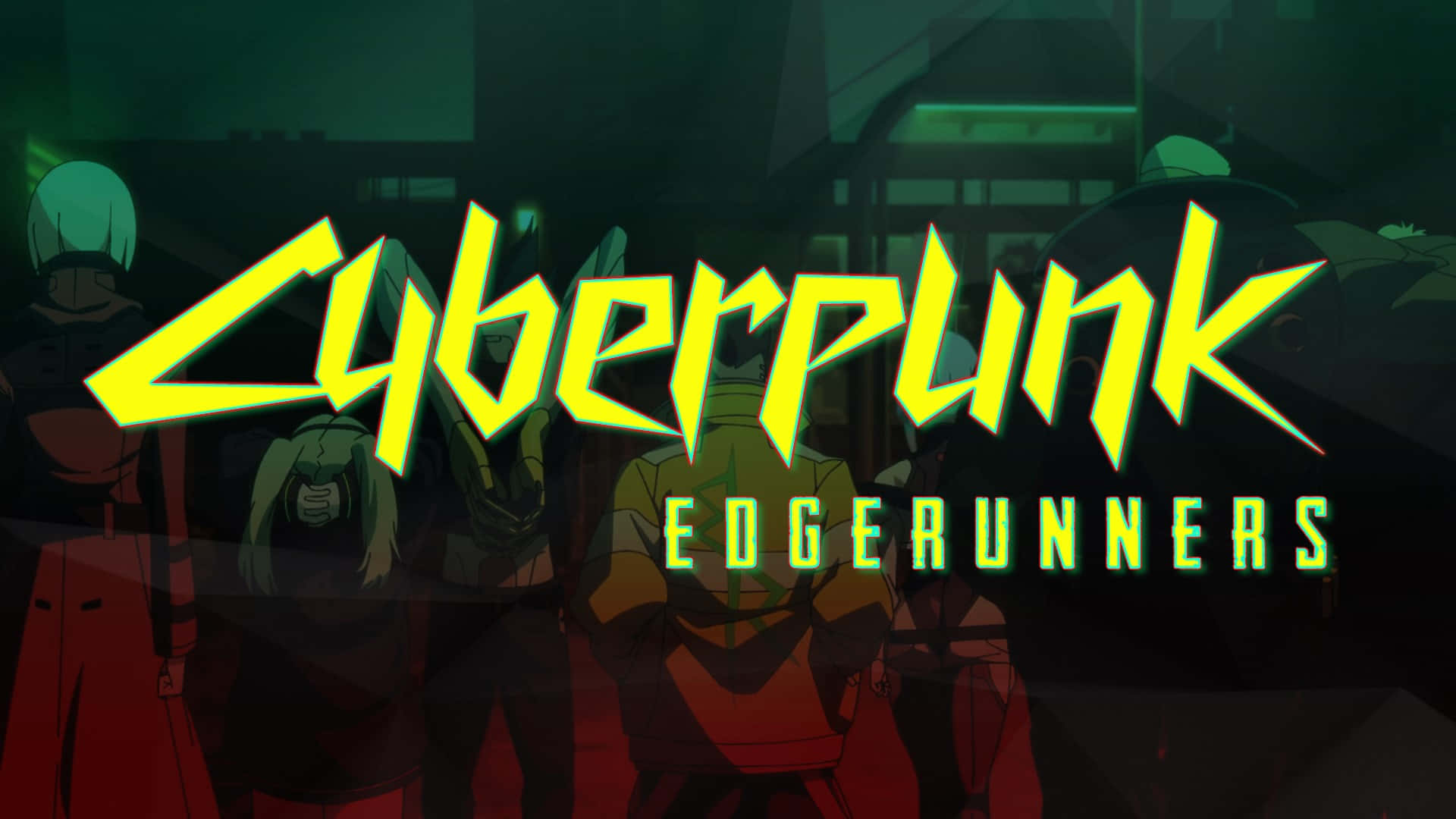 Cyberpunk Edgerunners Tittel Bakgrunnsbildet