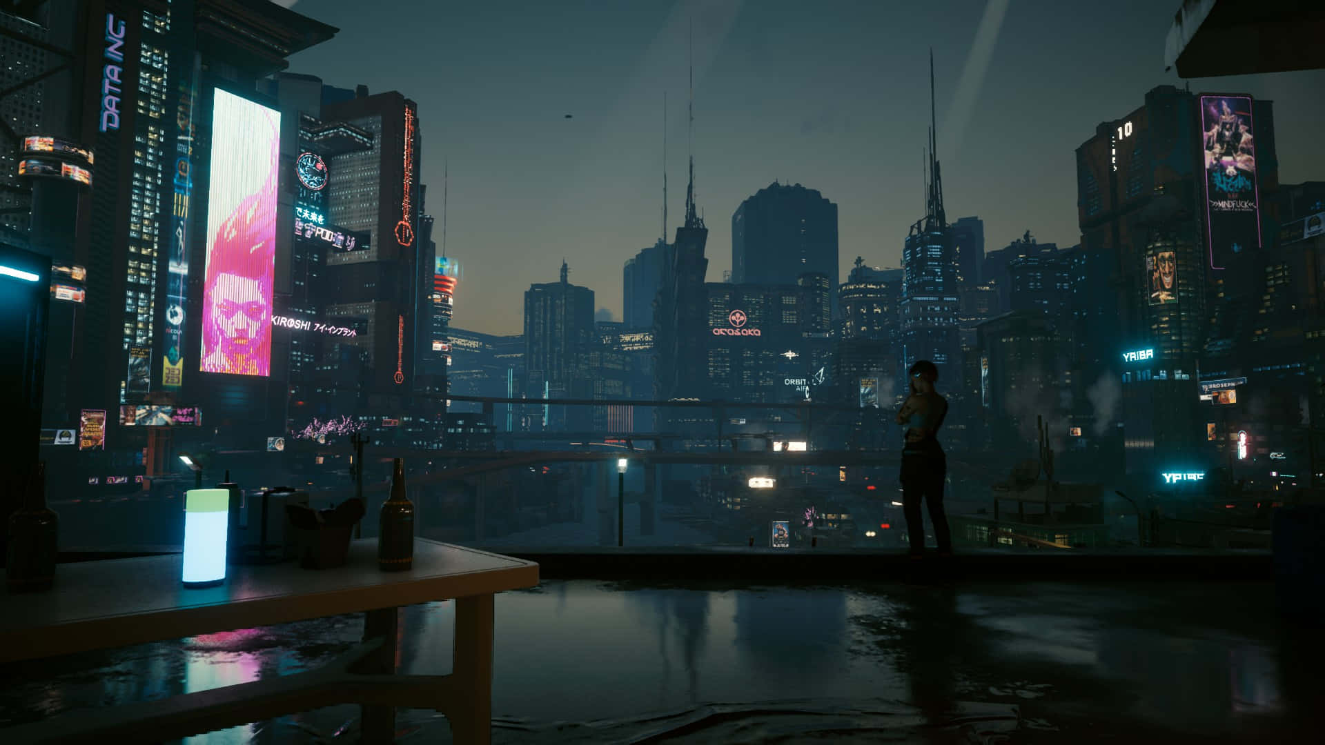 Explore the futuristic city of Night City Wallpaper