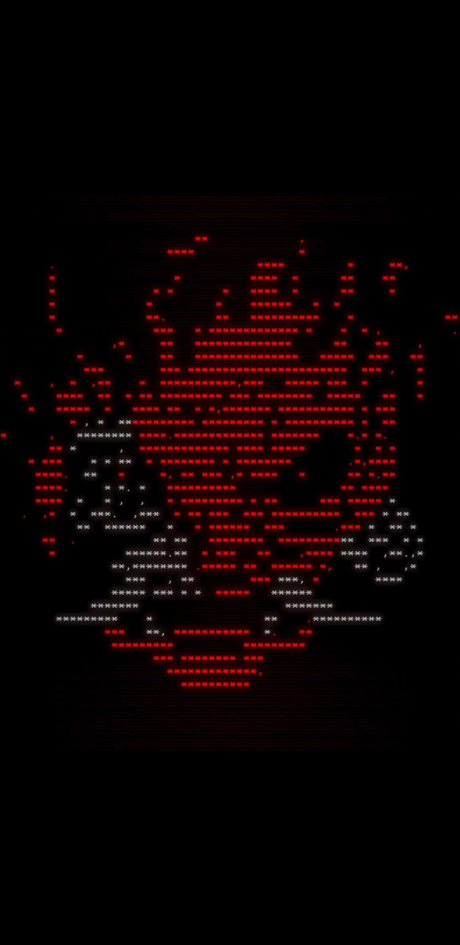 Cyberpunk Phone Red Glitch Art Wallpaper