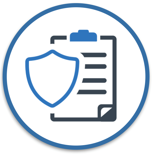 Cybersecurity Clipboard Shield Icon PNG