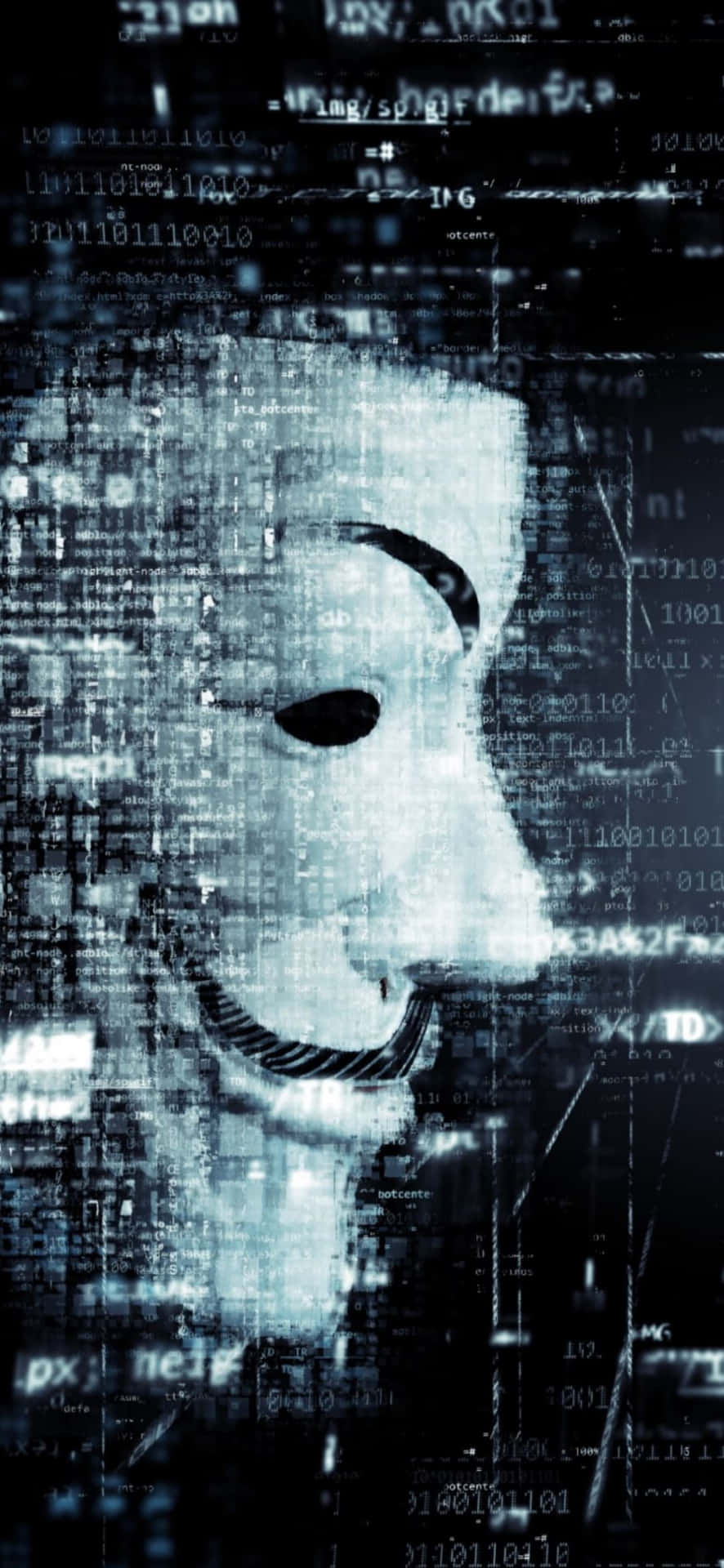Cybersecurity_ Concept_ Masked_ Hacker Wallpaper