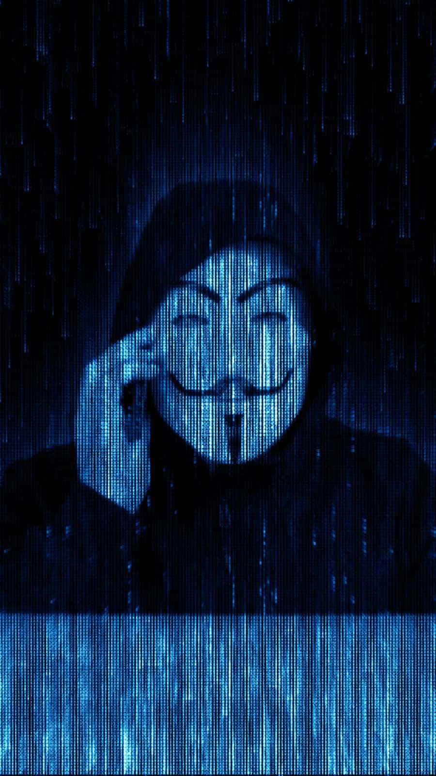 Cybersecurity Hackerwith Anonymous Mask Wallpaper