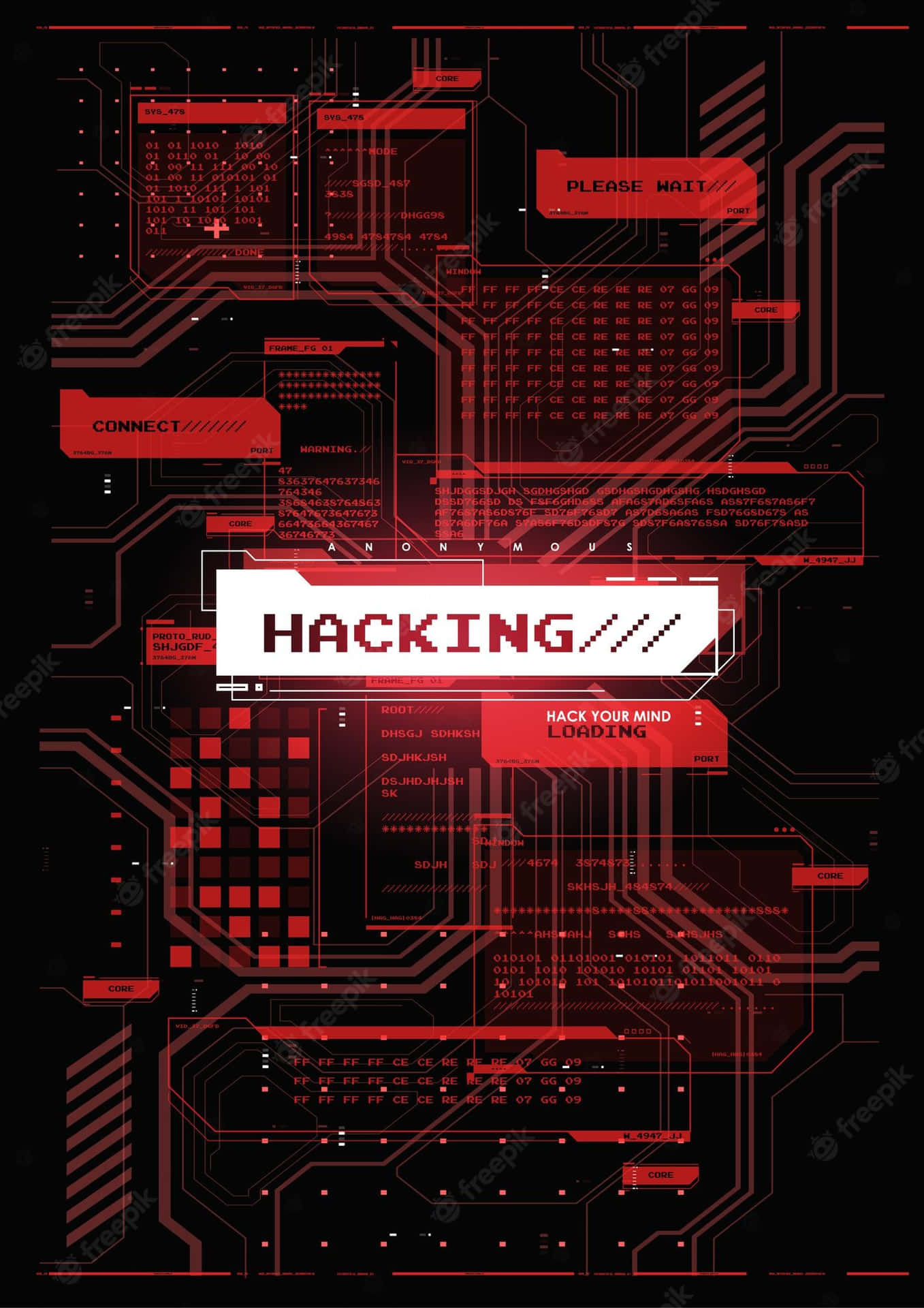Cybersecurity_ Hacking_ Concept Wallpaper