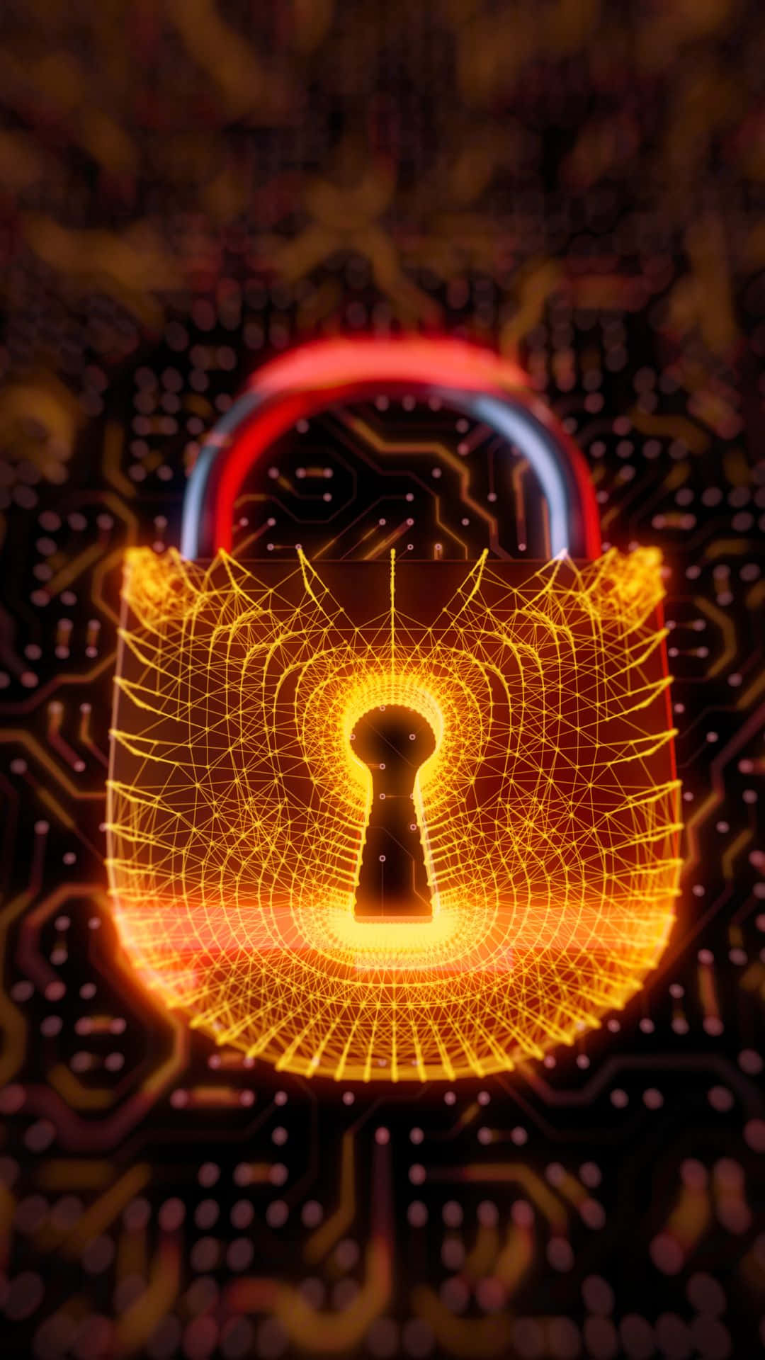 Cybersecurity Keyhole Concept Wallpaper