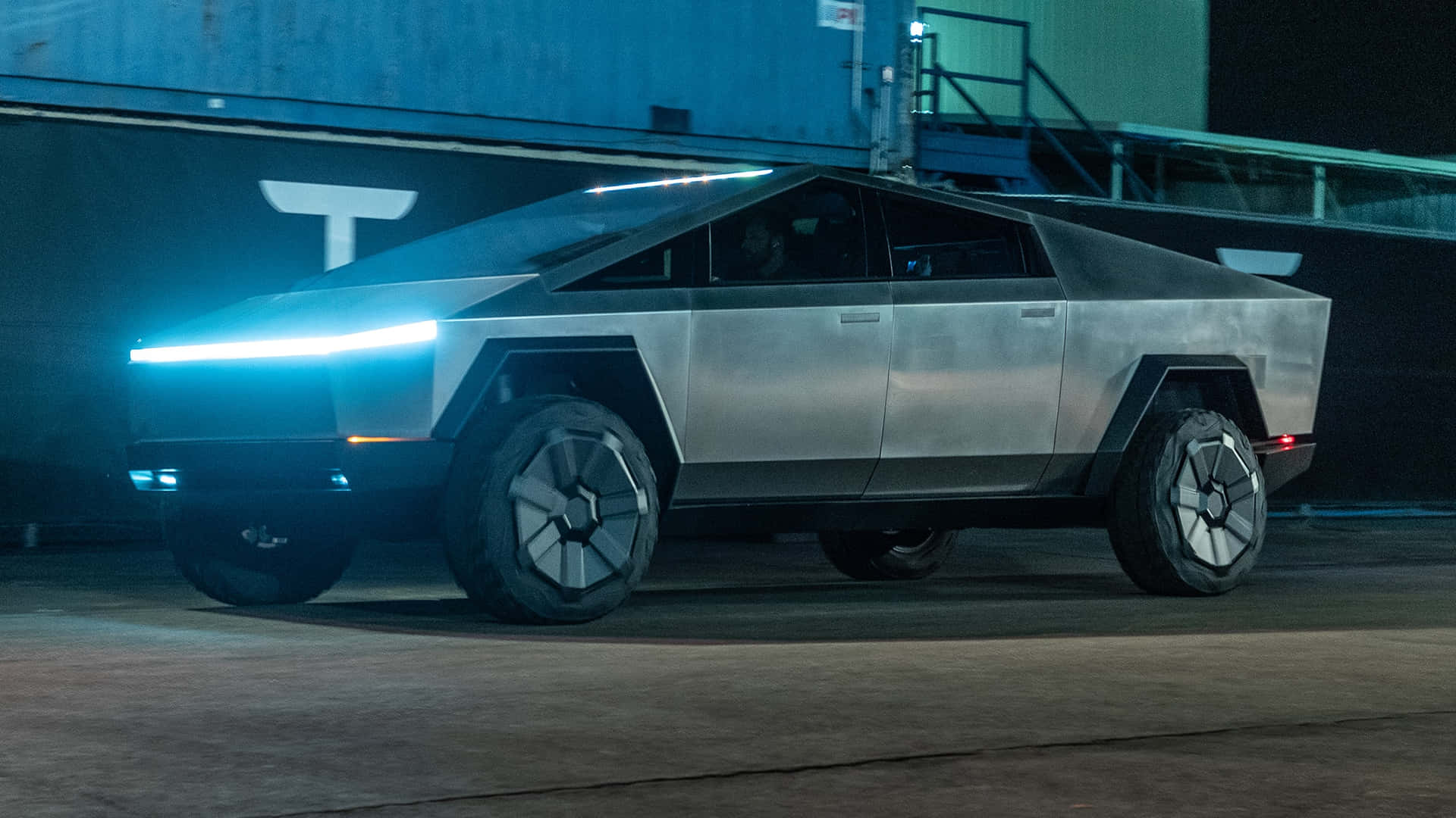 Tesla's futuristic Cybertruck ready to hit the roads.
