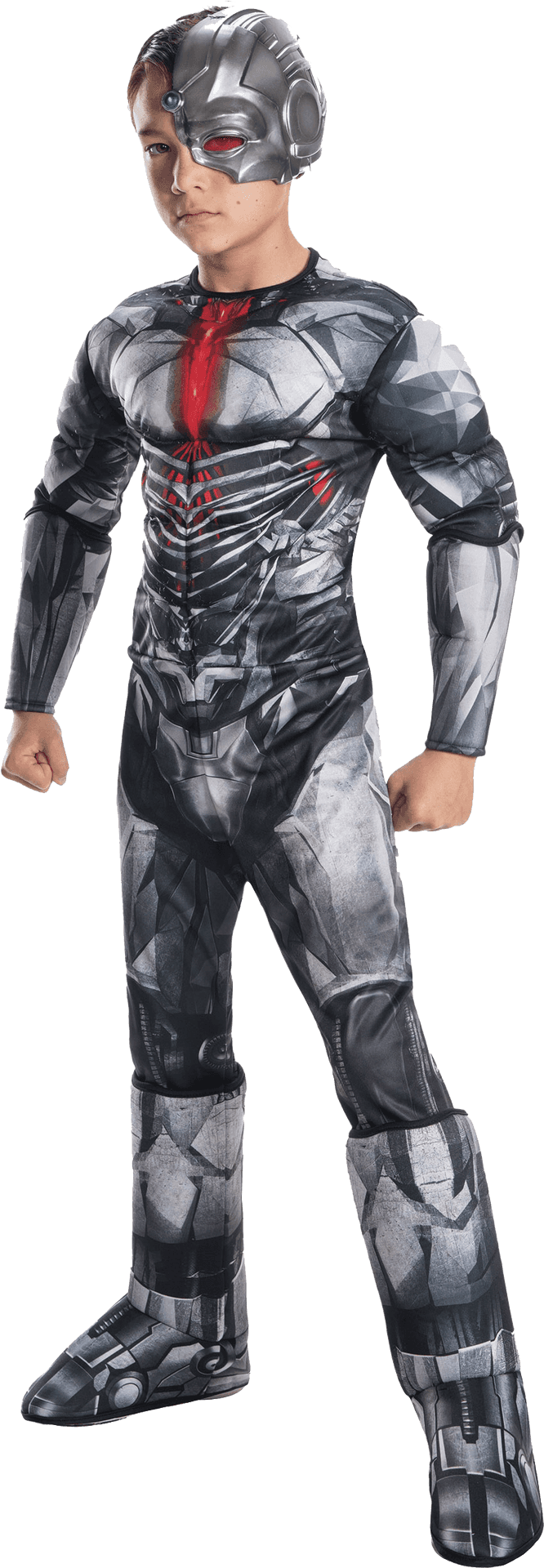 Cyborg Costume Child Pose PNG