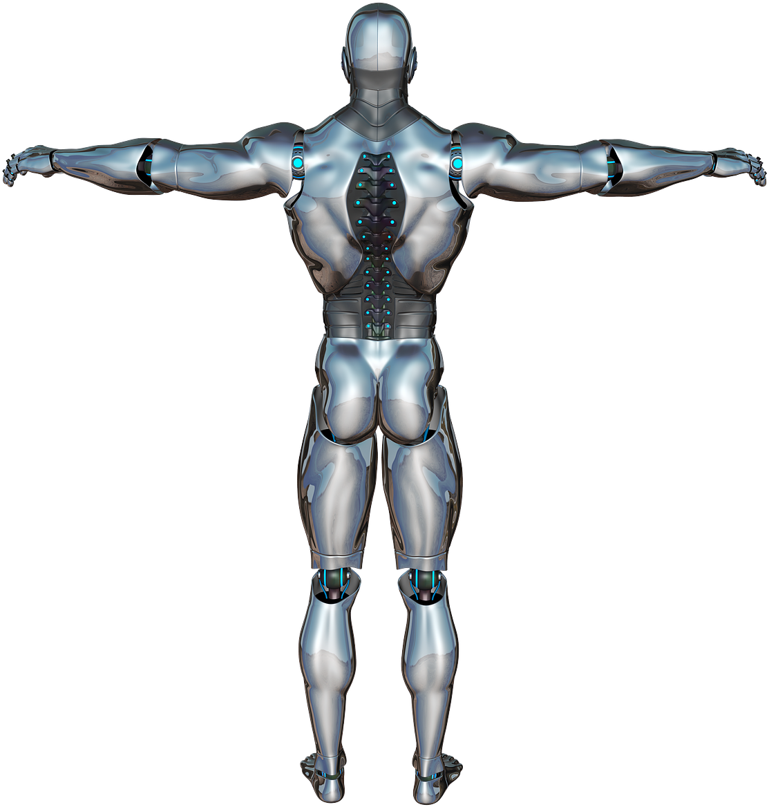 Cyborg Humanoid Robot PNG