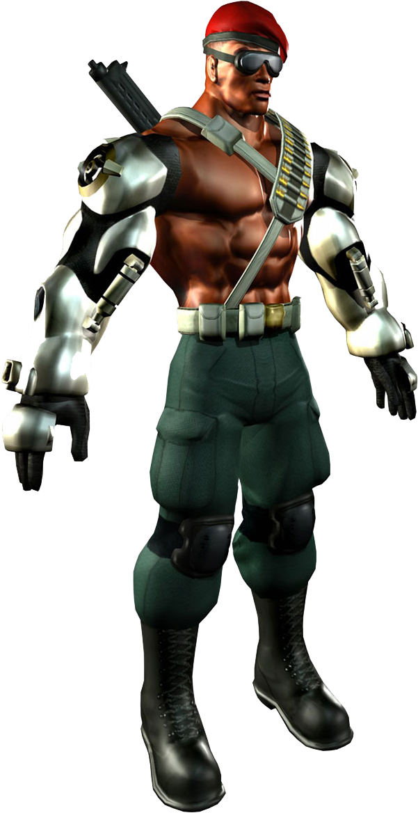 Cyborg Soldier Character PNG
