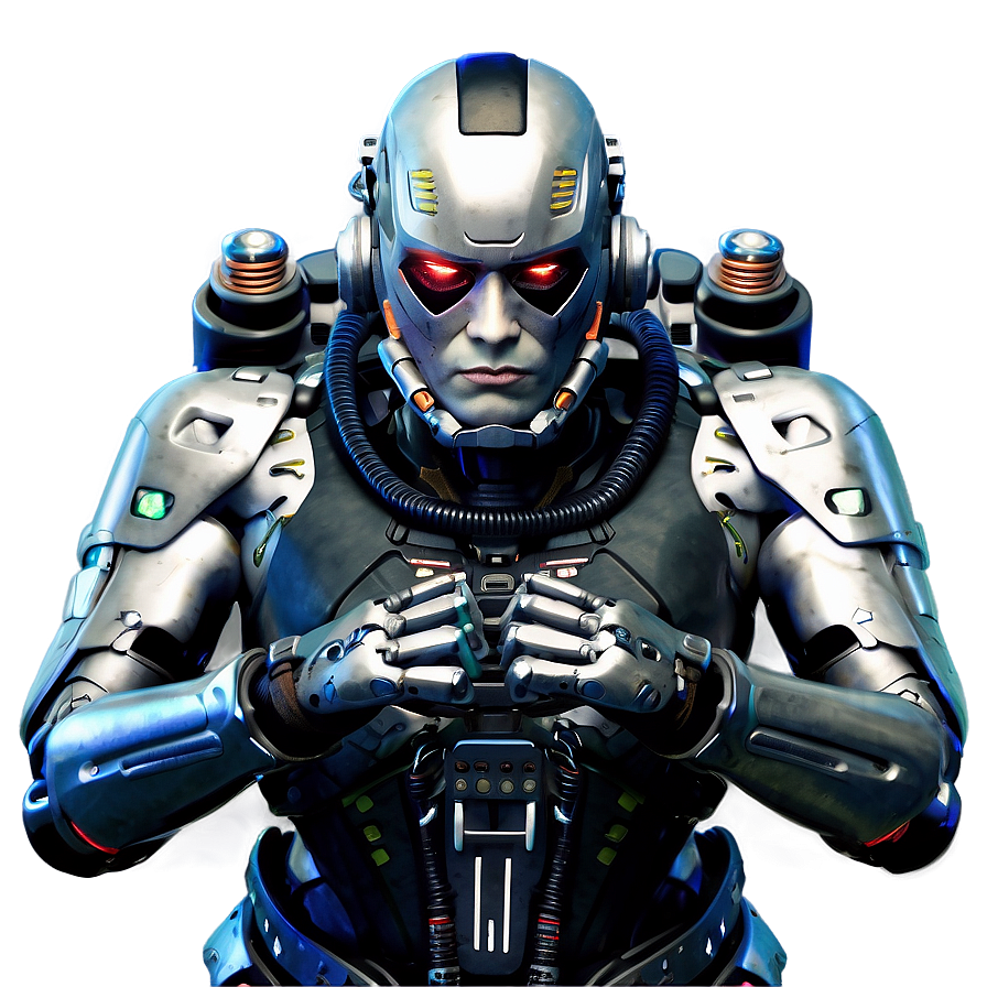 Download Cyborg With Jetpack Png Kpj | Wallpapers.com