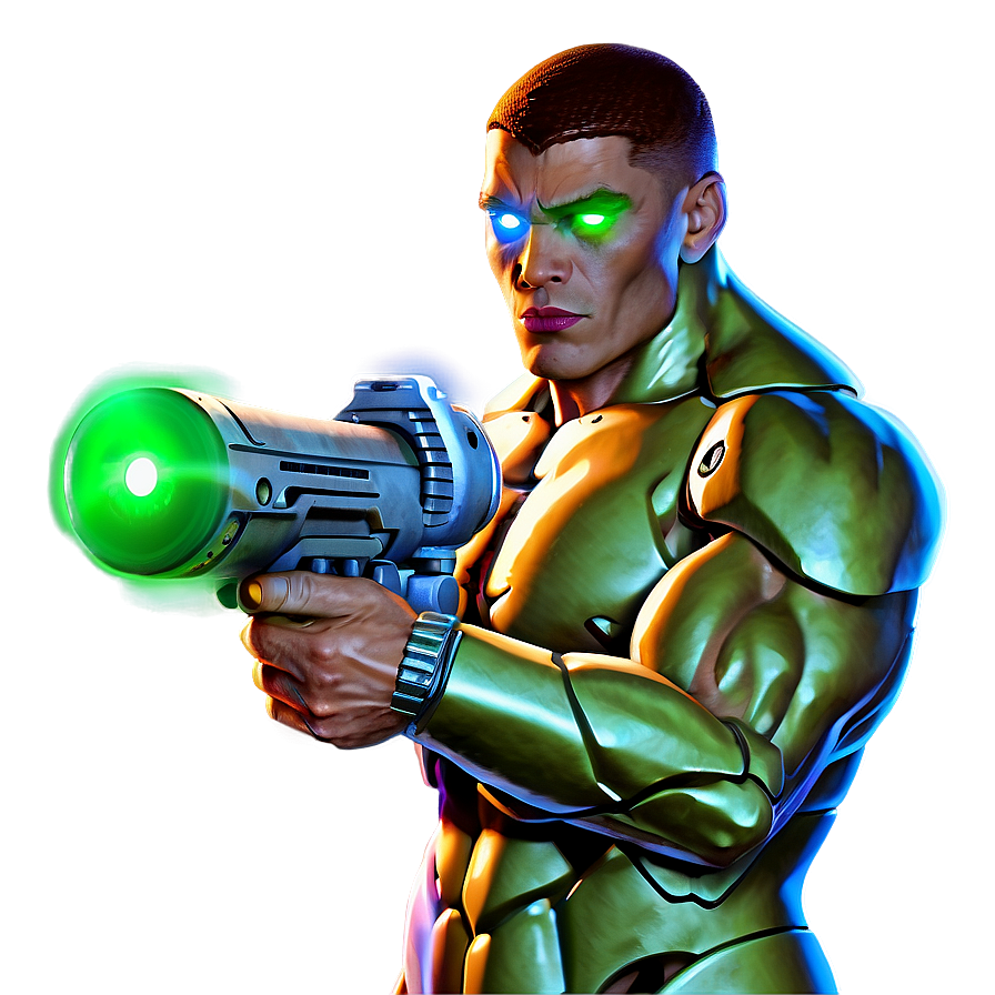 Download Cyborg With Laser Cannon Png 98 | Wallpapers.com