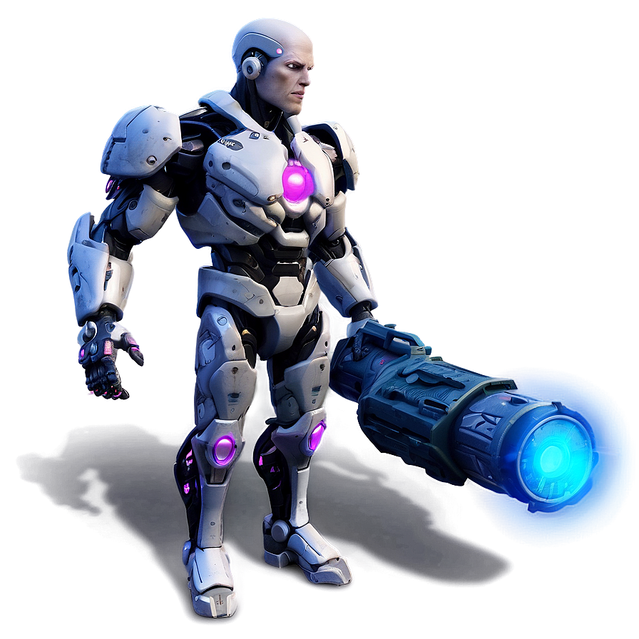 Cyborg With Plasma Cannon Png Tbc PNG