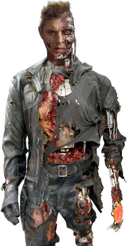 Cyborg Zombie Special Effects Makeup PNG