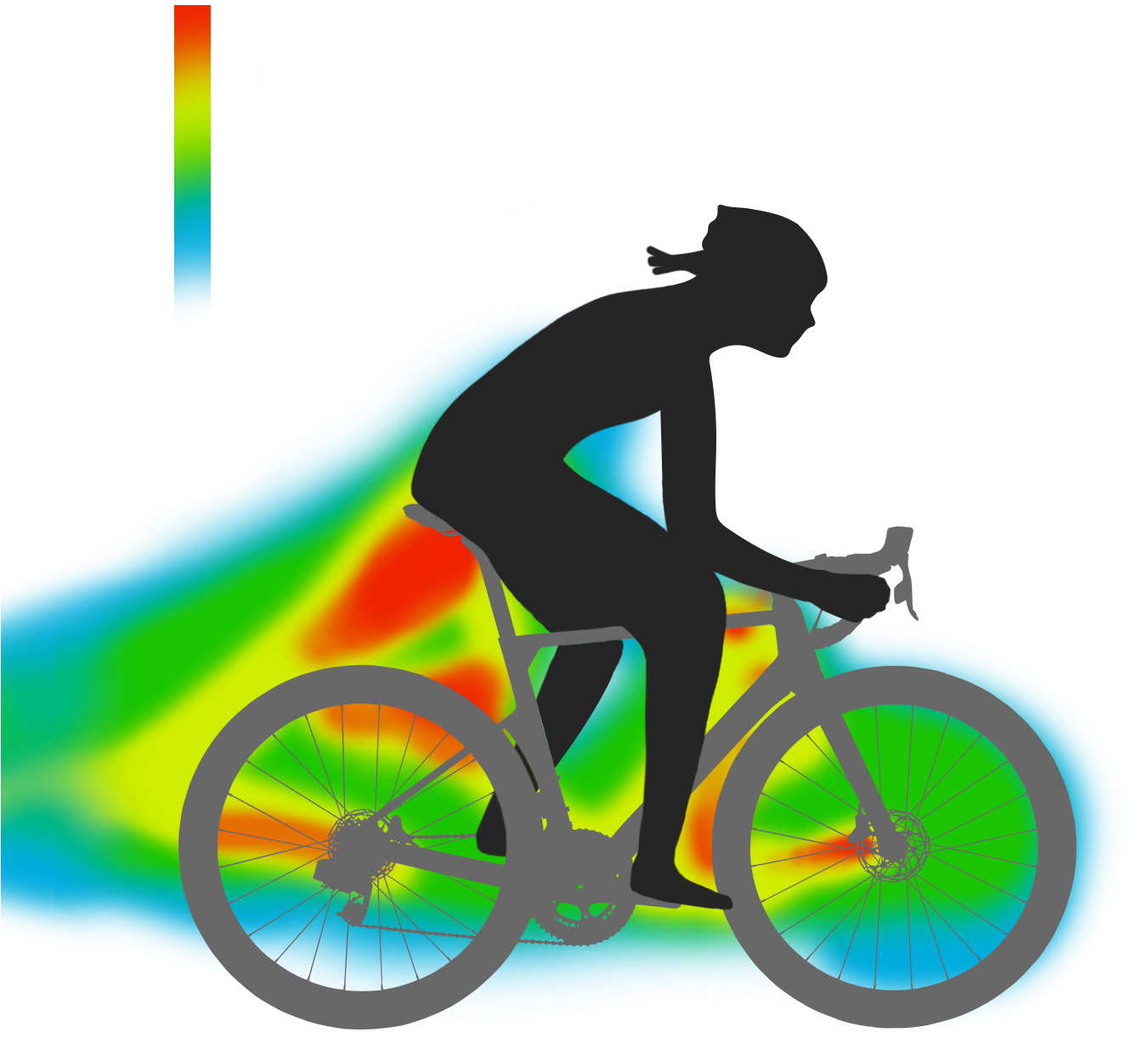 Cyclist Aerodynamics Analysis PNG