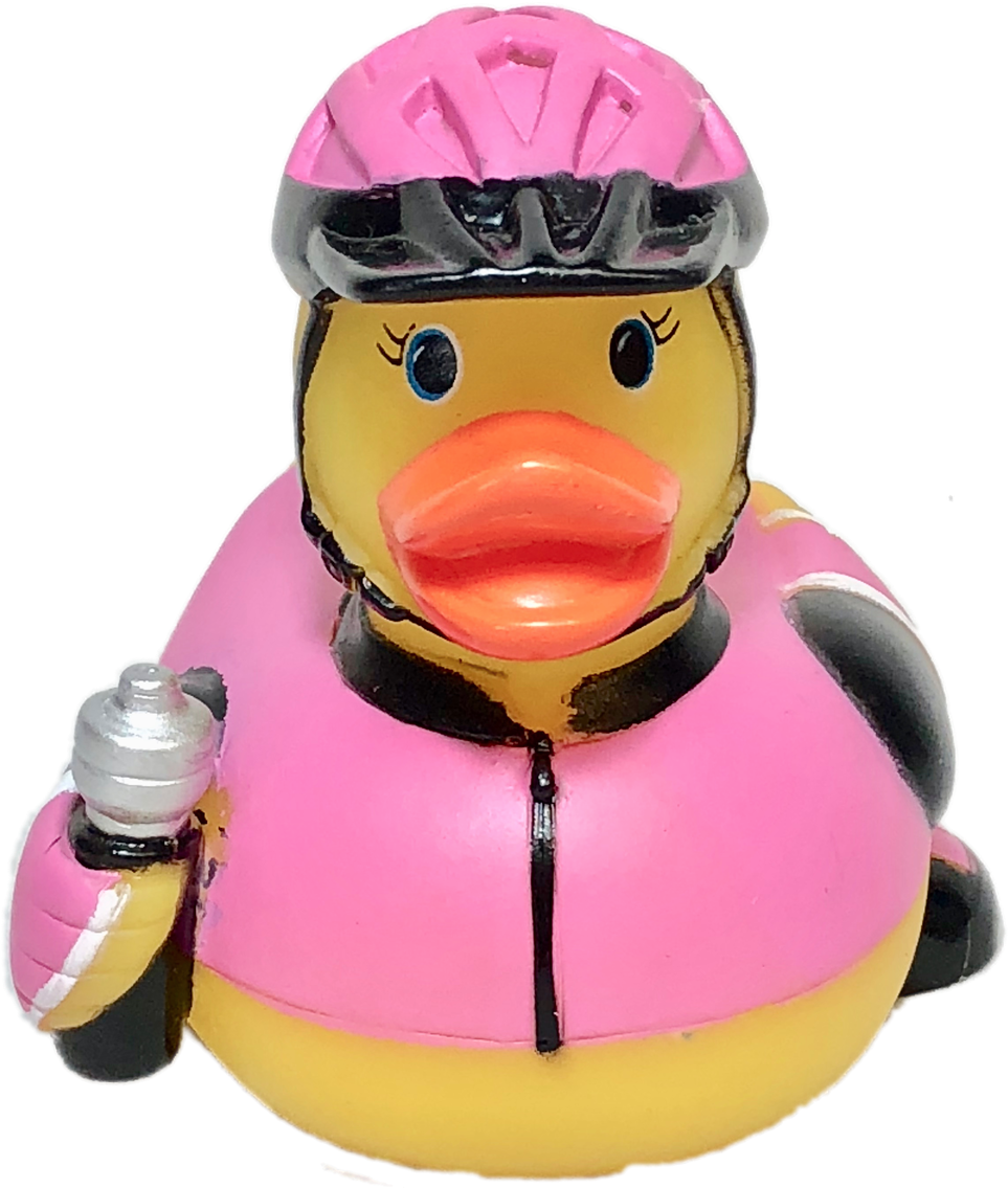 Download Cyclist Rubber Duck Figurine | Wallpapers.com