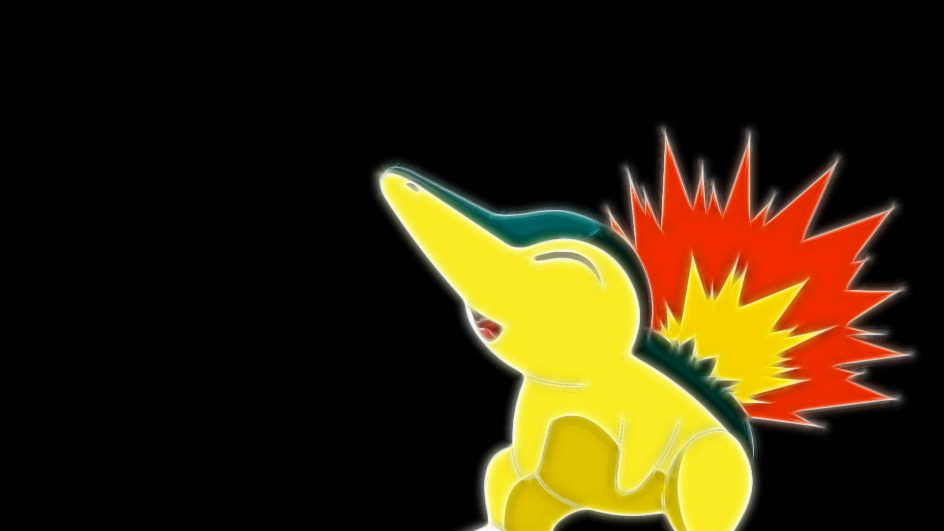 Cyndaquil Whistling Wallpaper