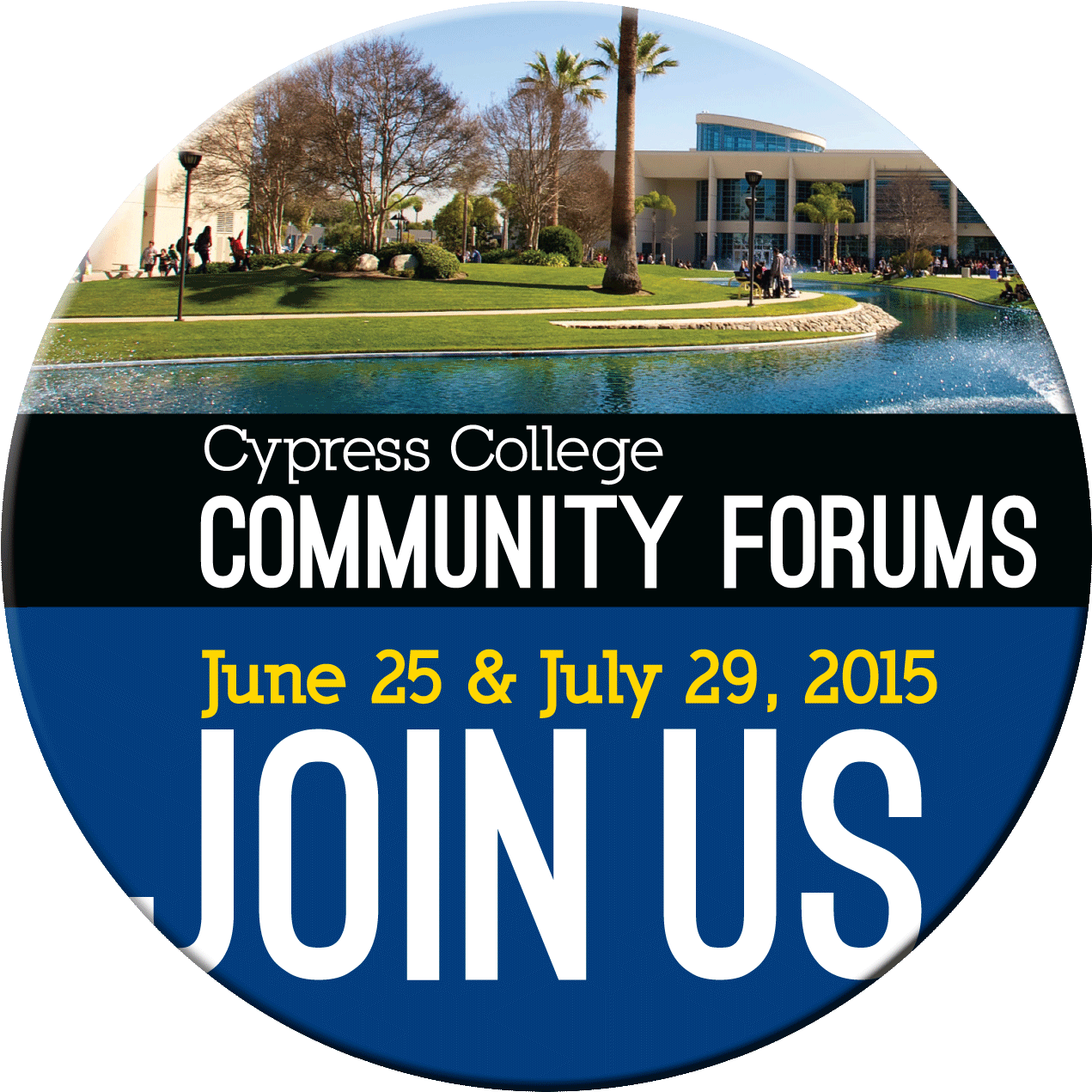 Cypress College Community Forums Invitation2015 PNG