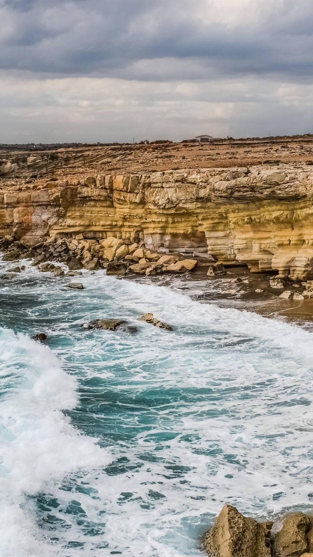Cyprus Cliff Coast Wallpaper