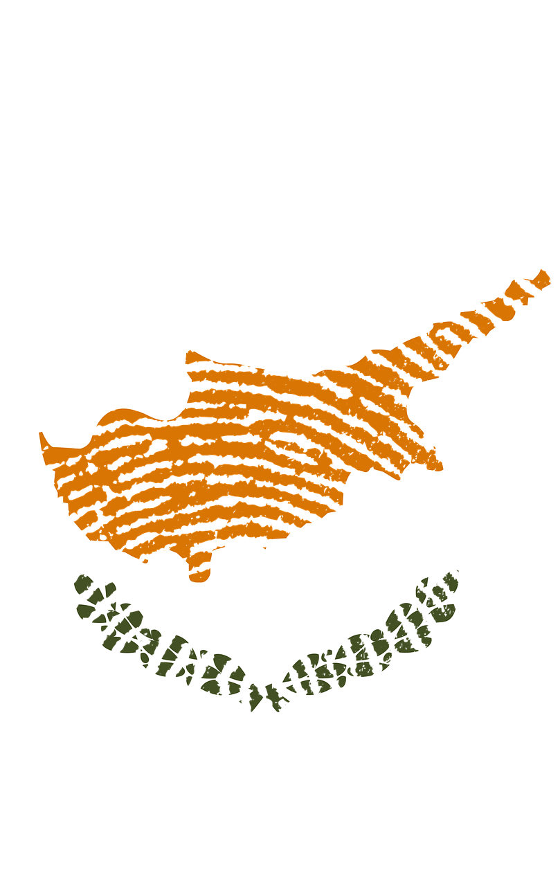 Cyprus Flag Fingerprint Illustration PNG