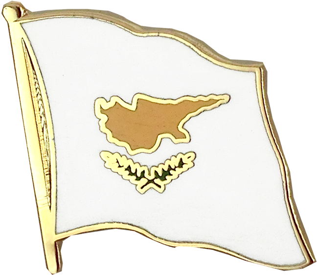 Cyprus Flag Pin Design PNG