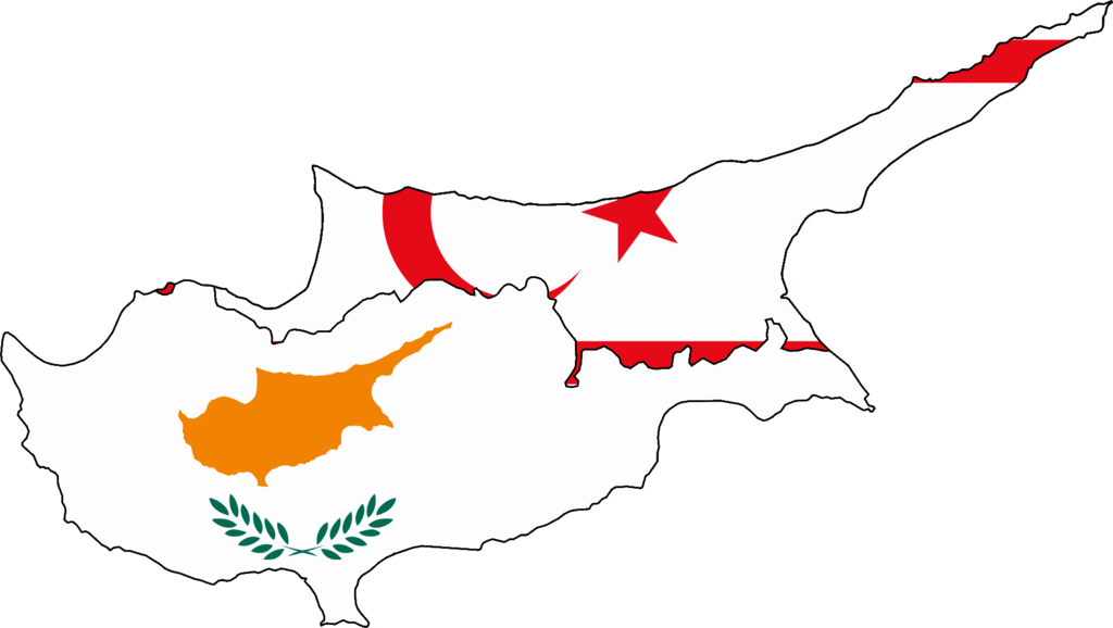 Cyprus Map Division PNG