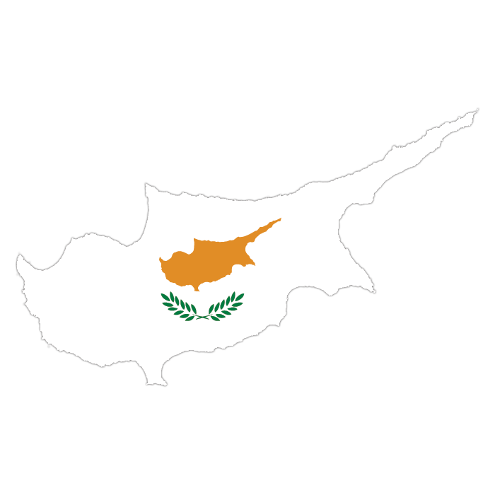 Cyprus Map Flag Graphic PNG